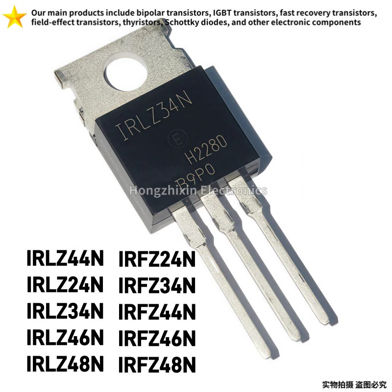 5 Chiếc IRLZ44N IRLZ24N IRLZ34N IRLZ46N IRLZ48N IRFZ24N IRFZ34N IRFZ44N IRFZ46N IRFZ48N TO220 Hiệu Ứ