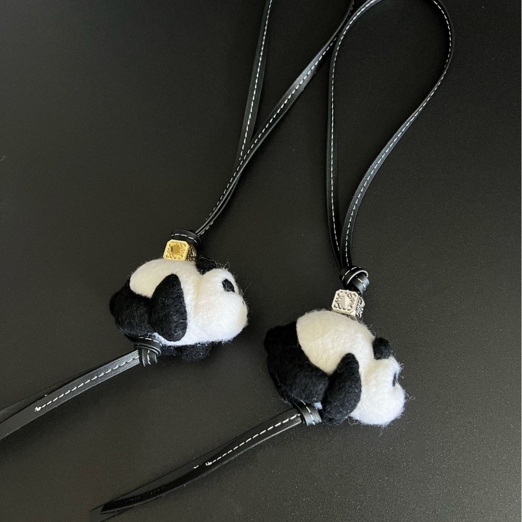 Wool felt pendant panda koala plush toy cute animal keychain penguin bag strap