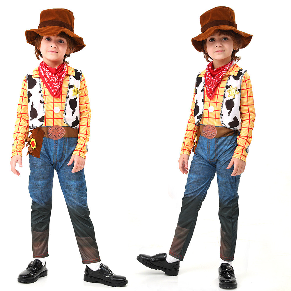 Halloween Cowboy Woody Trẻ Em Cosplay Nhân Vật Hoạt Hình Anime Cosplay Halloween Cosplay COS Trang P