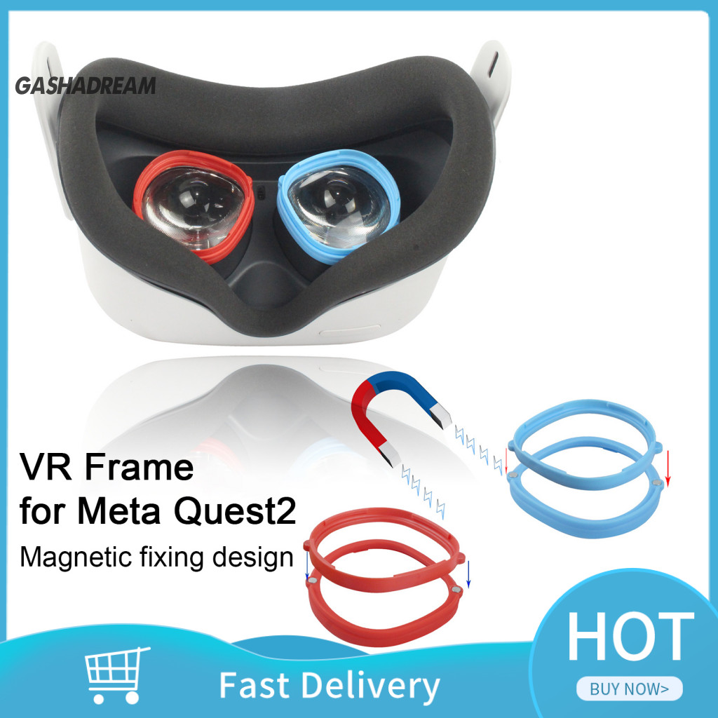 COD| Khung Vr Cho Meta Quest2 Chống Trầy Xước Vr Khung Cho Meta Quest2 Khung Kính Từ Tính Cho Meta Q