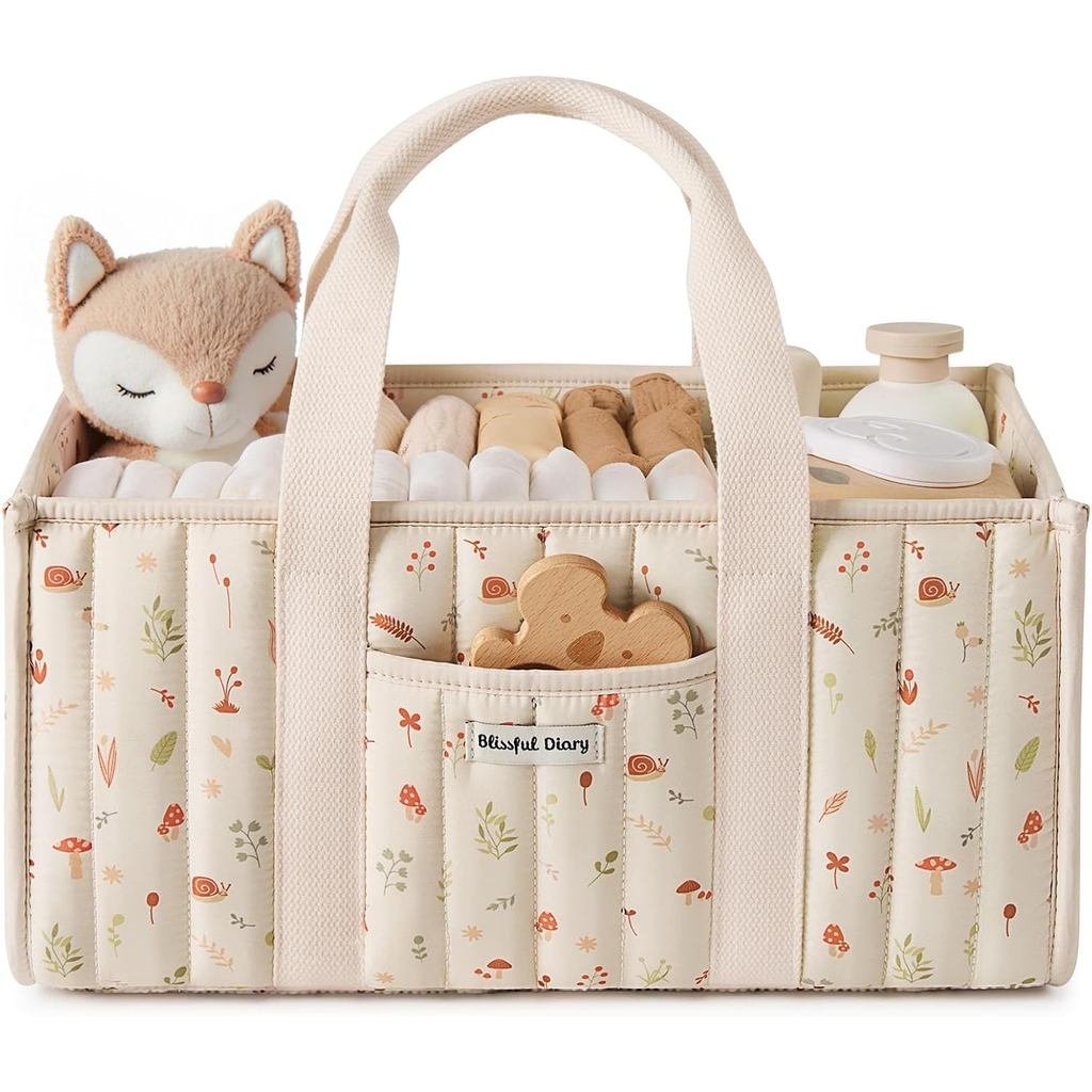 Nhật ký hạnh phúc Người tổ chức tã Woodland, Giỏ đựng đồ mẫu giáo sành điệu, Quà tặng cho vòi hoa se
