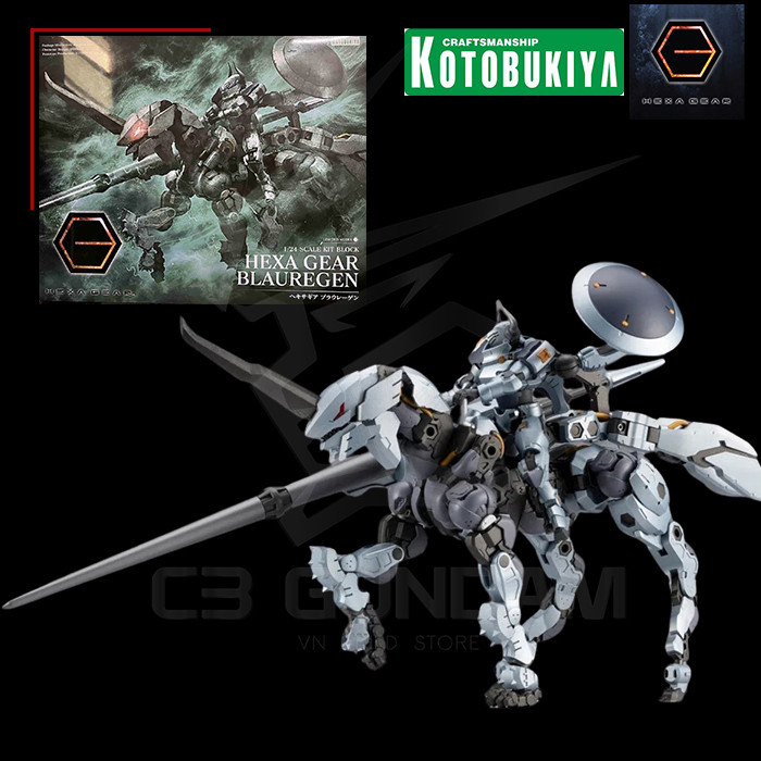 [KOTOBUKIYA] MÔ HÌNH 1/24 Blauregen - Hexa Gear  C3 Gundam & TCG