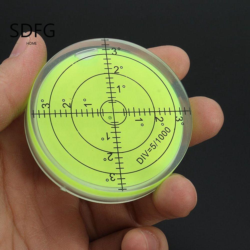 SDFG Spirit Level Bulls Eye Môi trường Bubble Degree Mark Round 32mm Dụng cụ đo