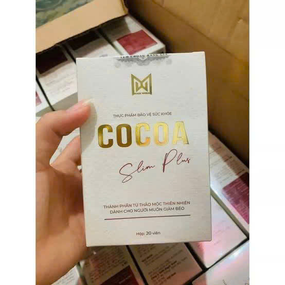( TẶNG DETOX) Giảm cân Cocoa slim plus  thái lan 20 viên