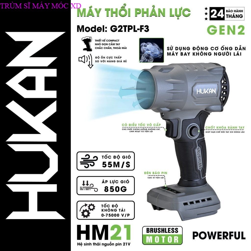 THÂN MÁY THỔI HUKAN . MODEL G2TPL-F3 CHÍNH HÃNG TRUMSIMAYMOC XD
