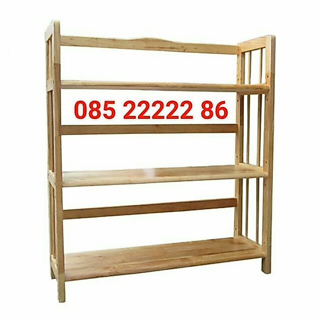 Kệ sách gỗ 80cm - 3 tầng