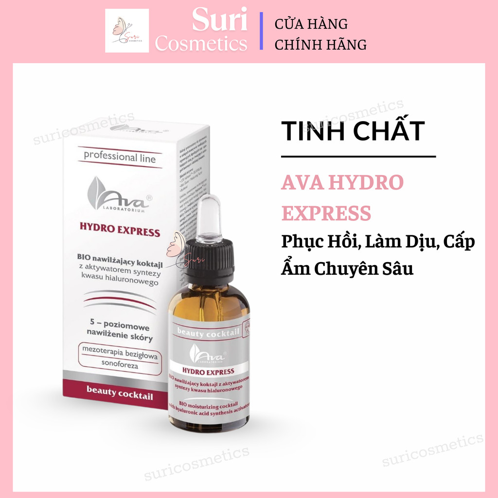 [Chính Hãng] Tinh Chất AVA Hydro Express Phục Hồi, Làm Dịu, Cấp Ẩm Chuyên Sâu 30ml