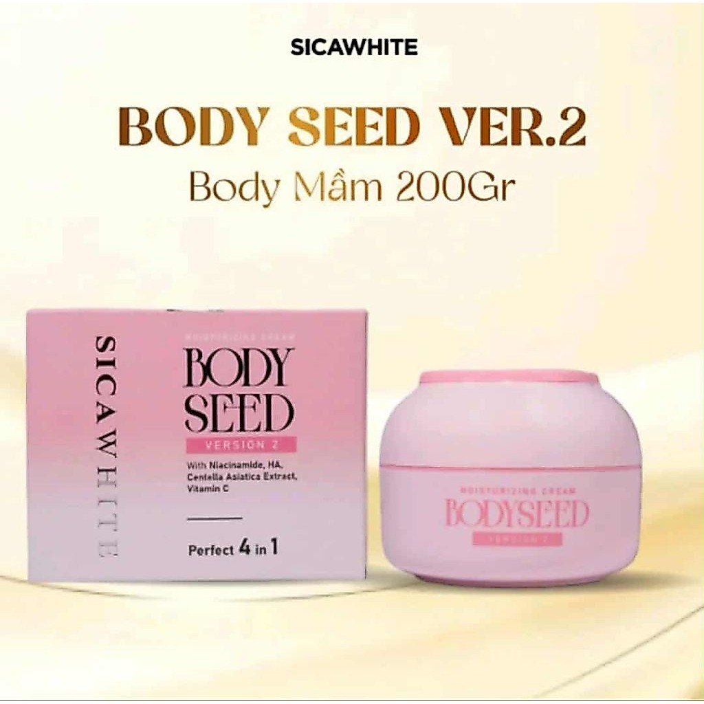 KEM BODY SICA SEED HỘP 200G HỖ TRỢ DƯỠNG TRẮNG DA