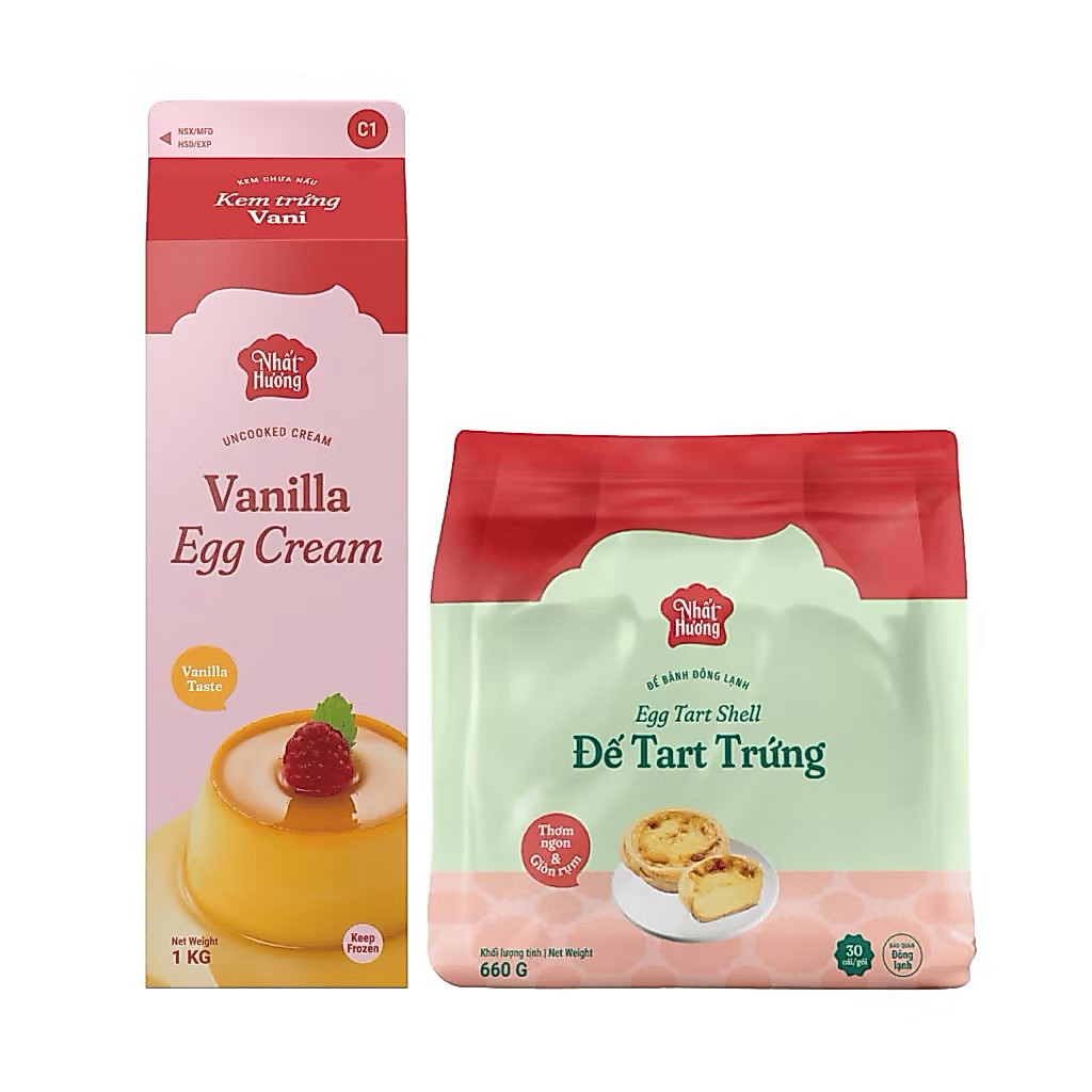 Combo tart trứng(bao gồm 30 đế bánh tart+kem trứng)ship hỏa tốc grap,now