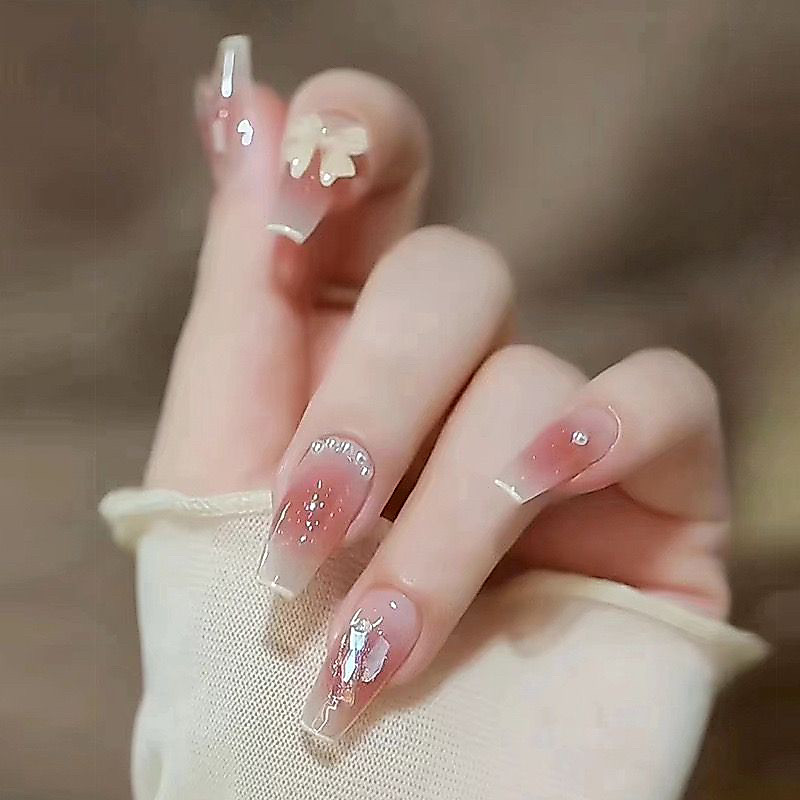 [Beannail.vn] Móng tay giả - nailbox thiết kế kèm keo&dũa - B593