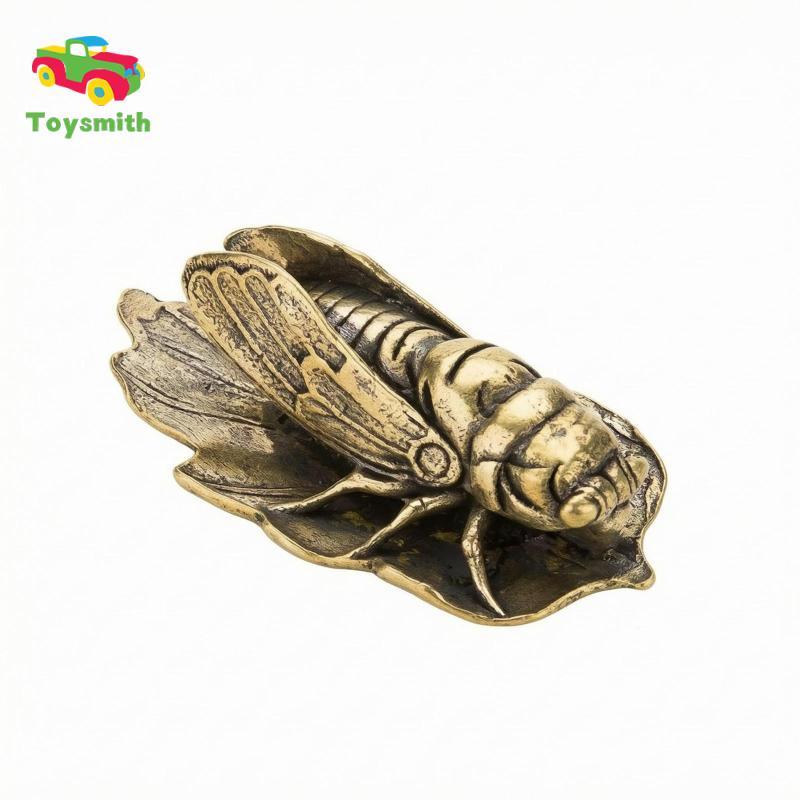 Đồng thau Cicada Trang trí Tuổi cổ điển Đồng tông màu Cicada Trang trí bàn làm việc