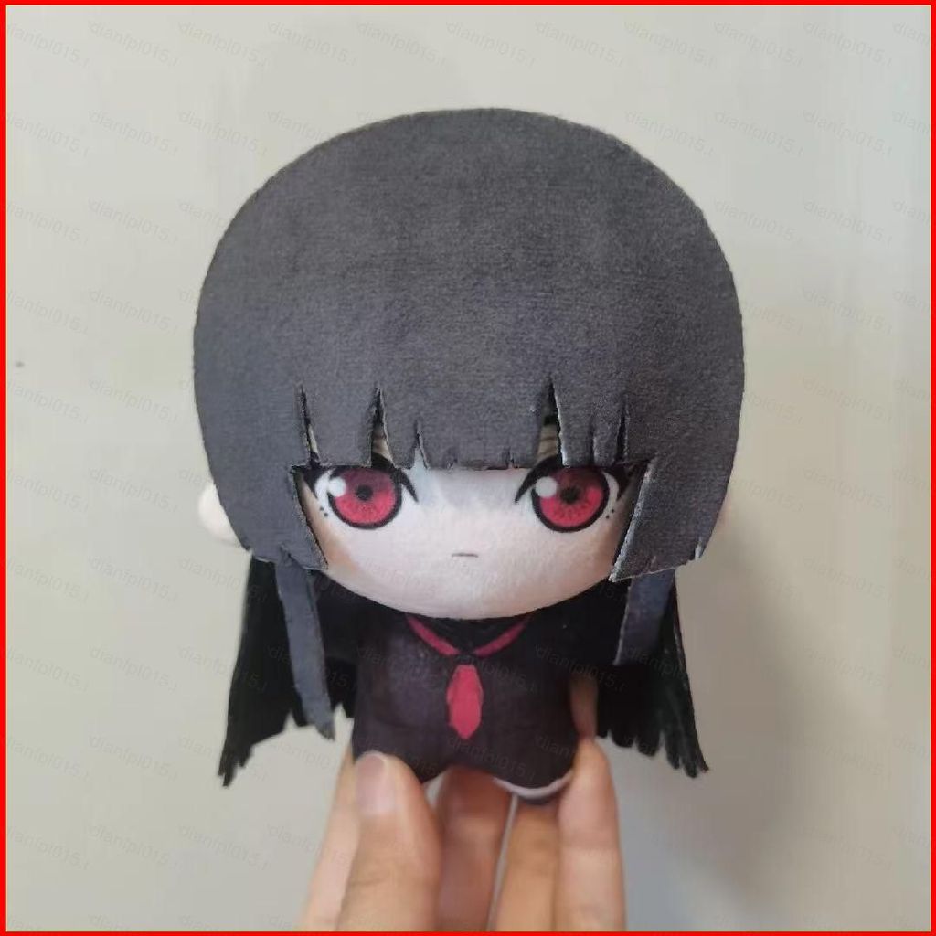 PF Hell Girl Enma Ai Plushie Dễ Thương Đen Tóc Dài Mắt Đỏ Kawaii Hoạt Hình Túi Quyến Rũ