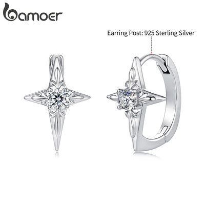 Bamoer Iris Starburst Vòng Bông Tai Trang Sức Thời Trang Cho Nữ Quà Tặng
