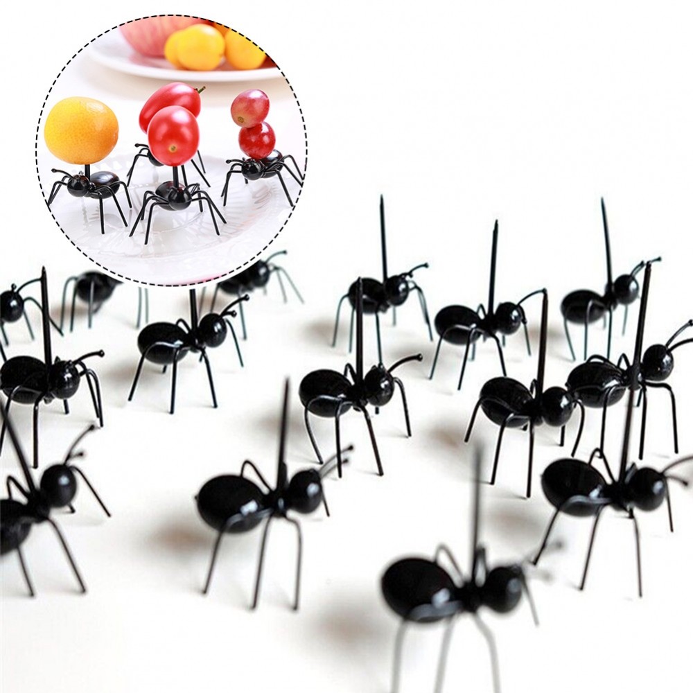 [DOLLDOLL-VN]Ant Toothpick Ant Shape Forks Dessert Tableware Food Fruit Picks Fruit Pick