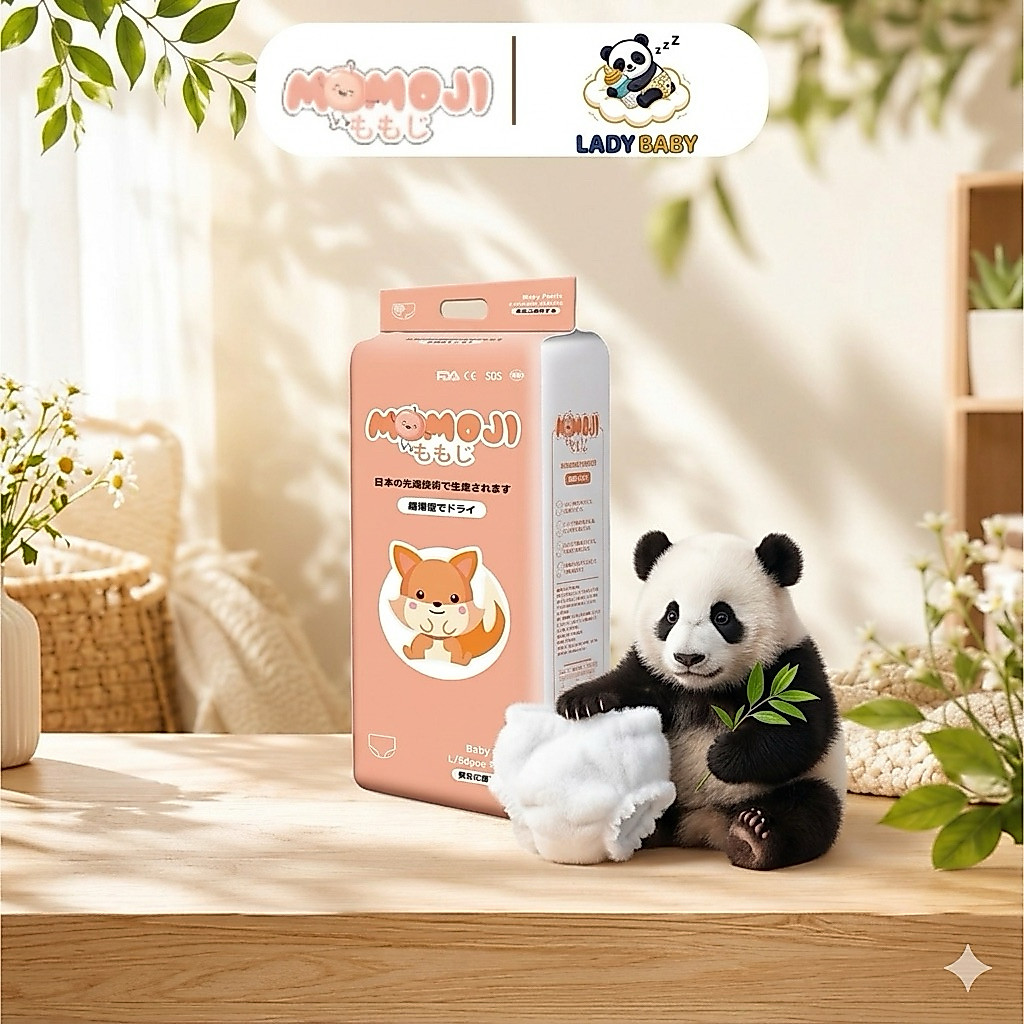 1 Bịch Tã/bỉm Momoji Extra Soft chính hãng bản hè 2026 mềm mại, chống tràn, an toàn, siêu thấm