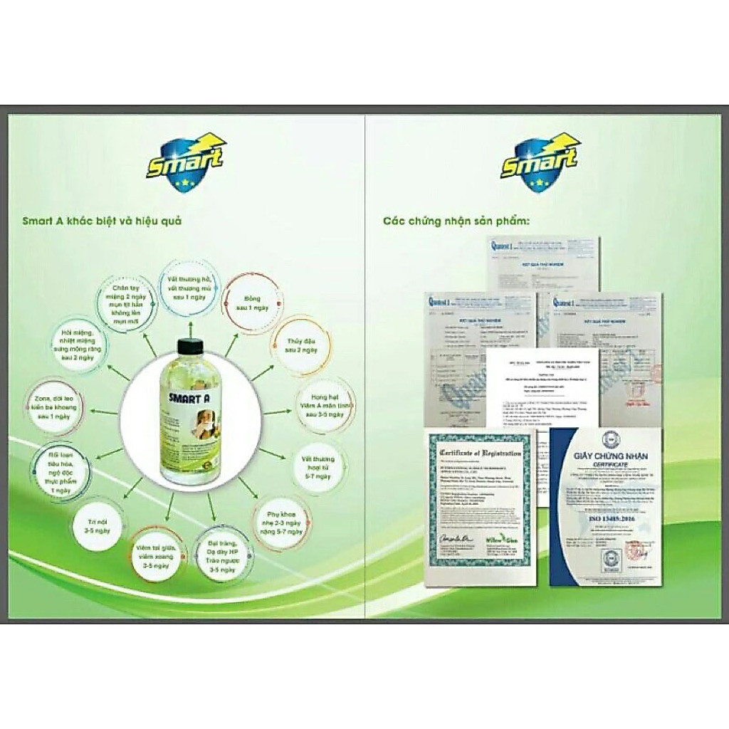 ( HÀNG CHÍNH HÃNG) SMART A - Nước Smart a nhà nhà cần có
