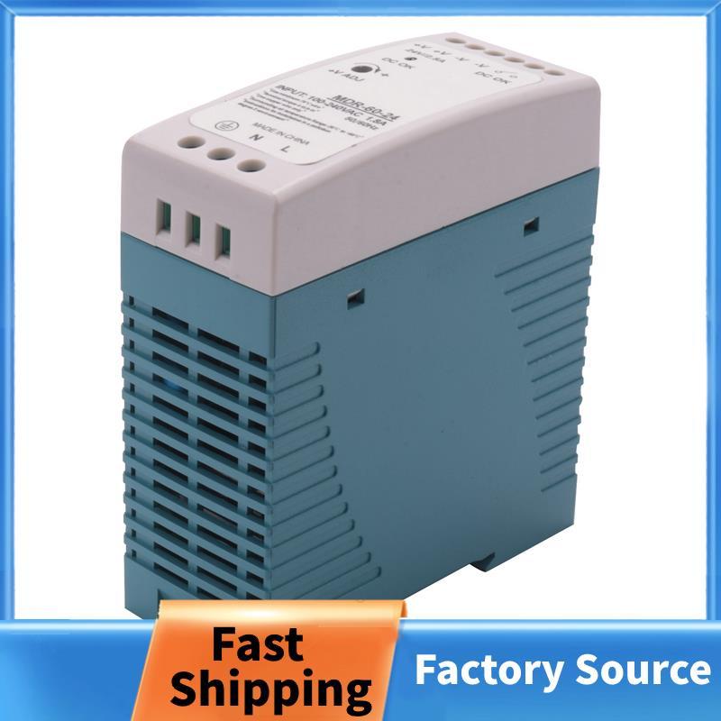 MDR-60 24V 60W Din Rail nguồn điện ac-dc điều khiển điện áp điều chỉnh công suất suply 110V 220V