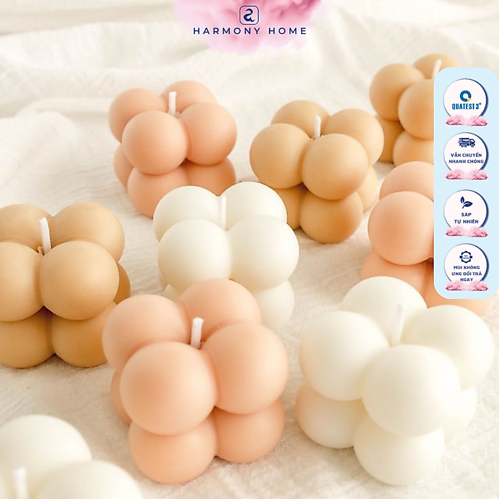 Nến Thơm Decor Rubik A Harmony Home - Quà Tặng Khách Hàng, Sự Kiện, Sinh Nhật, Cưới Hỏi