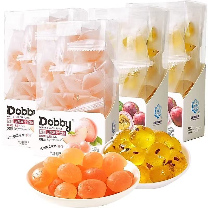 ❈ ❈✨Mango Flowing Crystal Soft Candy Lactobacillus Blast Jelly Fruit Jelly Candy snacks