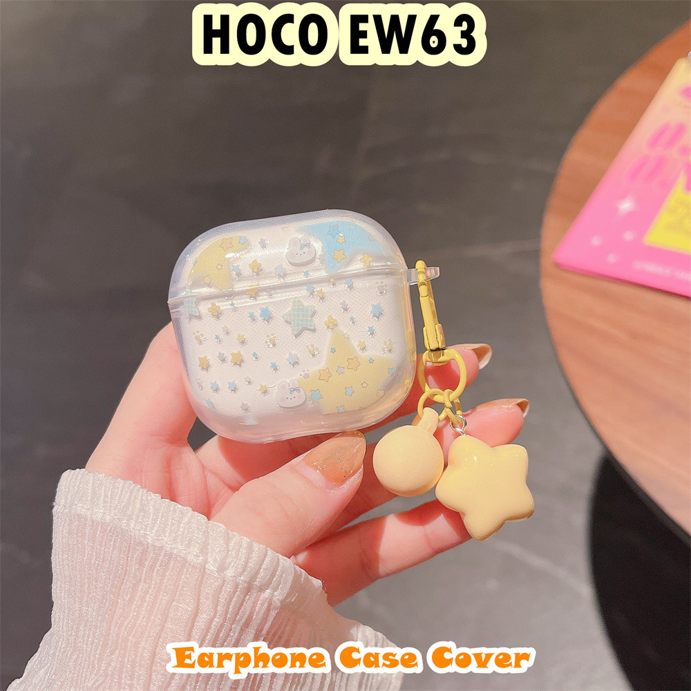 [Cửa hàng chính hãng] Dành cho vỏ HOCO EW63 Vỏ silicon mềm hoạt hình Vỏ tai nghe họa tiết dễ thương