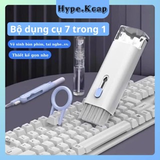 Bộ dụng cụ vệ sinh Laptop Máy tính Bàn phím Tai nghe Điện thoại 7in1 nhỏ gọn tiện dụng 