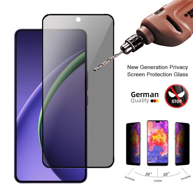 Kính cường lực chống nhìn trộm full màn đủ Cho OPPO K13 Turbo K13x K12 Plus K12x K11 K11x A5 A5x A3 