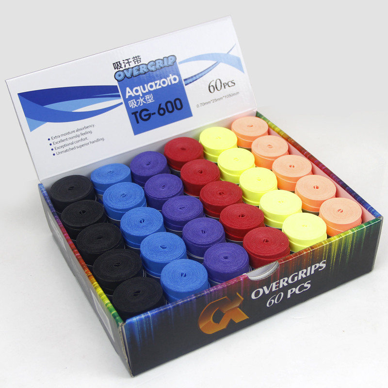 ALPHA ALPHA Đai thấm mồ hôi TG600 Vợt cầu lông Vợt Tennis Matte Khô Dính Chống trượt Dây đeo tay Glu