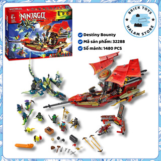 [Có sẵn] Đồ chơi lắp ráp Ninjago season 5 mã 32288 - Mô hình lắp ghép Thuyền Destiny Bounty