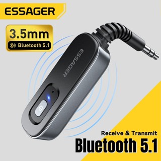 Bộ thu và phát Bluetooth ESSAGER hỗ trợ cuộc gọi điện thoại, giao diện Type C và 3,5 mm phù hợp cho điện thoại di động, máy tính và ô tô.