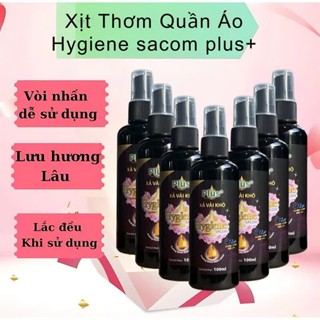 {Combo 5 chai Tặng 1 Tổng 6 Chai} Xịt vải khô Hygiene Sacom Plus Chai 100ml, xịt thơm quần áo [ngocanhngocanh98]