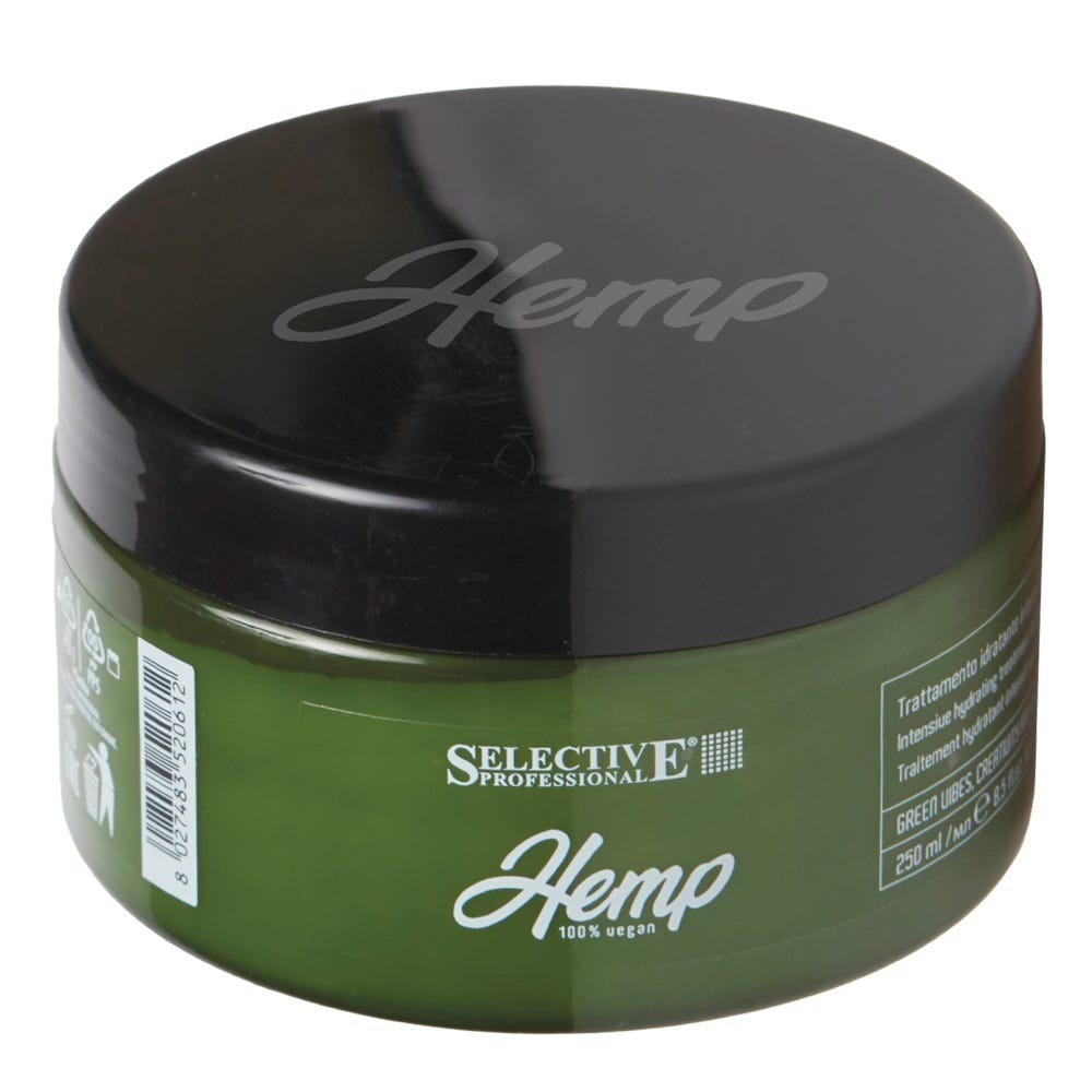 Hấp Dầu Selective Hem.p Vegan Mask Thuần Chay Tự Nhiên Giúp Phục Hồi Tóc Hư Tổn 500ml