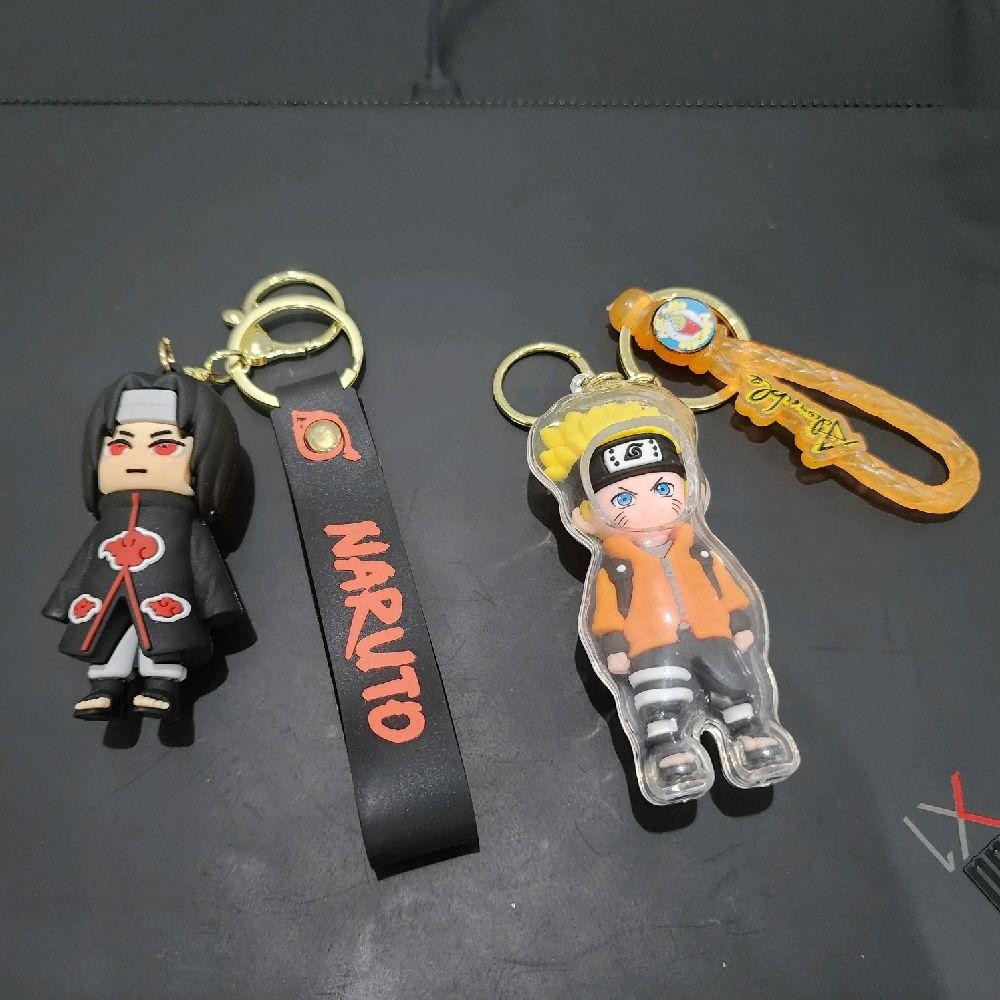 Móc khóa Naruto phong cách khoác cặp - Dây móc dài : 8.5cm, và  Móc Khóa Itachi- Dây móc dài : 10cm