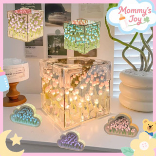  Đám mây sáng tạo Đèn hoa Tulip LED Đèn,Trang Trí Phòng Ngủ DIY Tinh Tế,Sáng Tạo Quà Tặng Sinh Nhật Lãng Mạn 