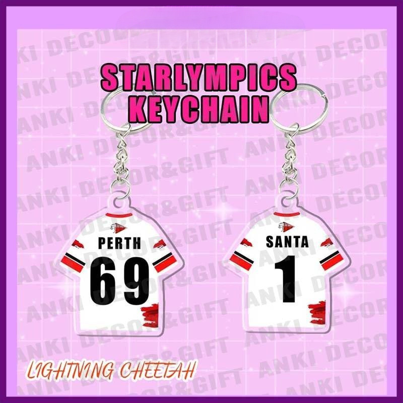 Móc khóa áo bóng của idol G..MM.TV, Starlympics, móc khóa mica sưu tầm cute, móc khóa đu idol