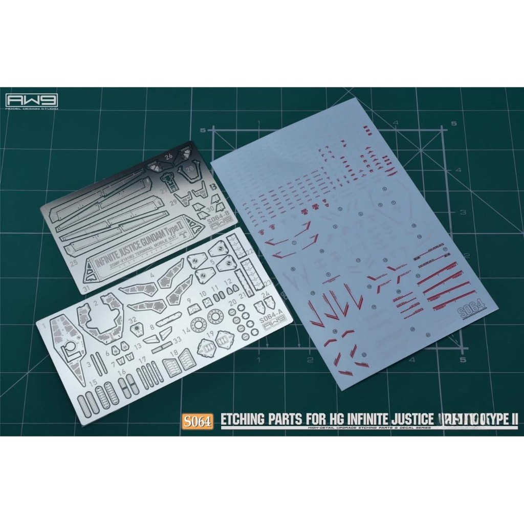 Các bộ phận khắc MAD S63 MADWORKS cho HG INFINITE JUSTICE TYPE 2 (không bao gồm bộ dụng cụ)