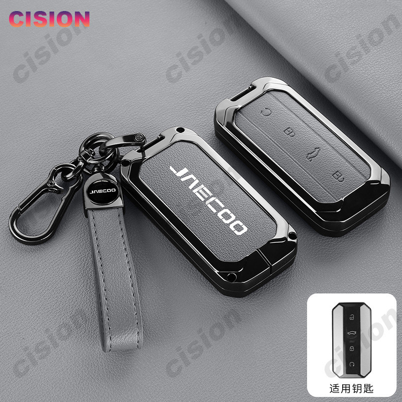 Da Dê Da Thật Chính Hãng Hợp Kim Kẽm Xe Ô Tô Thông Minh Từ Xa Chìa Khóa Fob Bao Da Vỏ Phụ Kiện Nội T