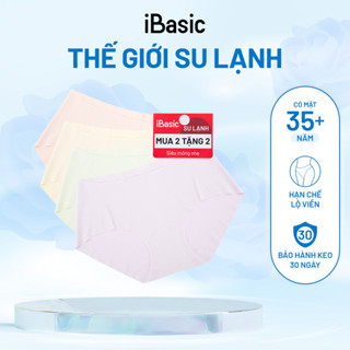 [MUA 2 TẶNG 2] Combo pack 4 quần lót su nữ siêu mỏng không lộ viền đáy kháng khuẩn iBasic PA4PANW157