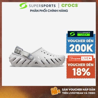 Giày Clog Unisex Crocs Echo Clog - Xám - 207937-1FT LS100