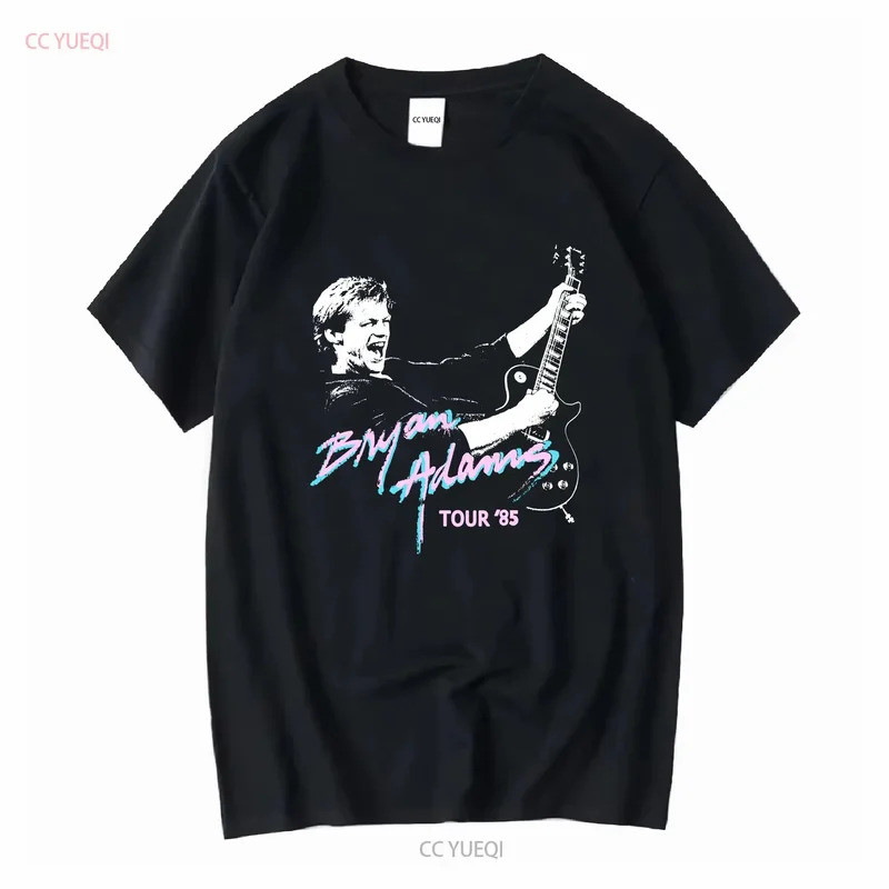 Áo thun cổ điển 1985 BRYAN ADAMS Reckless Tour bán hết PNE Buổi hòa nhạc màu đen cỡ vừa dài tay hoặc