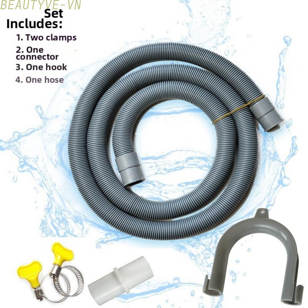 Drain Hose Extension Corrugated Structure Efficient Drainage Laundry Drain Tube