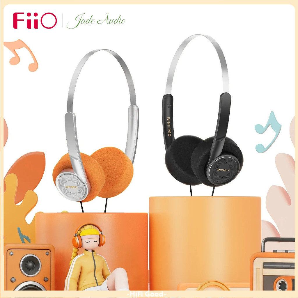 Tai nghe On-Ear FIIO SNOWSKY WIND PRO 40mm Trình điều khiển năng động độ trung thực cao Phong cách c