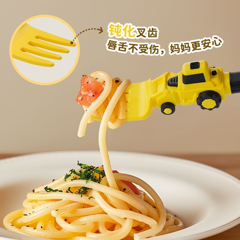 TQ~Children's kindergarten construction vehicle model heavy-duty PP High-temperature resistant spoon