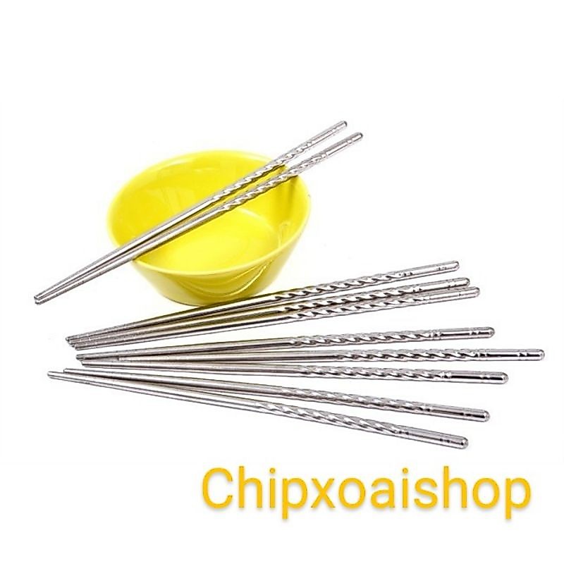 Đũa Inox Vỉ 5 Đôi Đũa