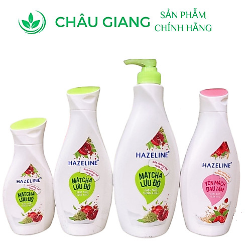 Sữa dưỡng thể Hazeline dưỡng trắng da 230ml /370ml