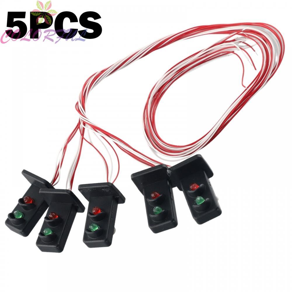 Railroad Dwarf Signals，Resistors ABS Dwarf Green/Red Made Model Railroads