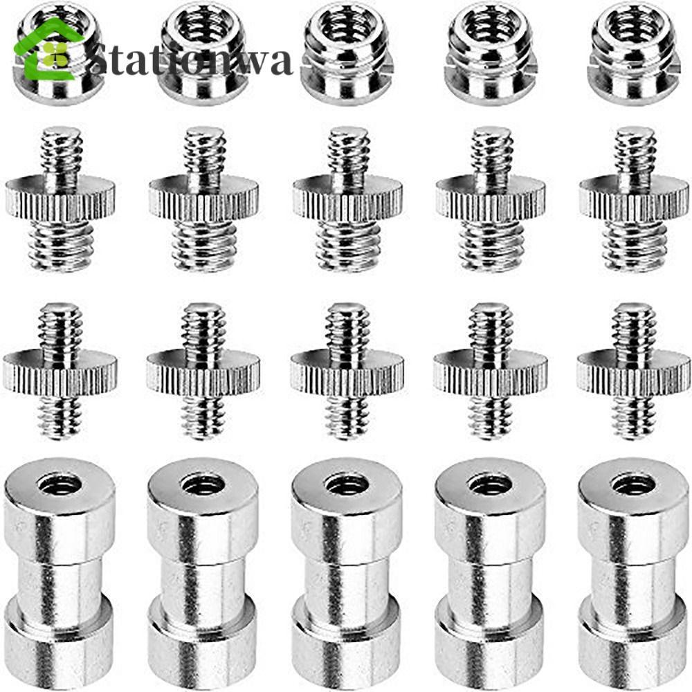 Bộ đai ốc vít máy ảnh STATIONWA, Bộ vít gắn từ nam sang nữ 1 / 4 "đến 3 / 8", Chuyển đổi 1 / 4 Inch 