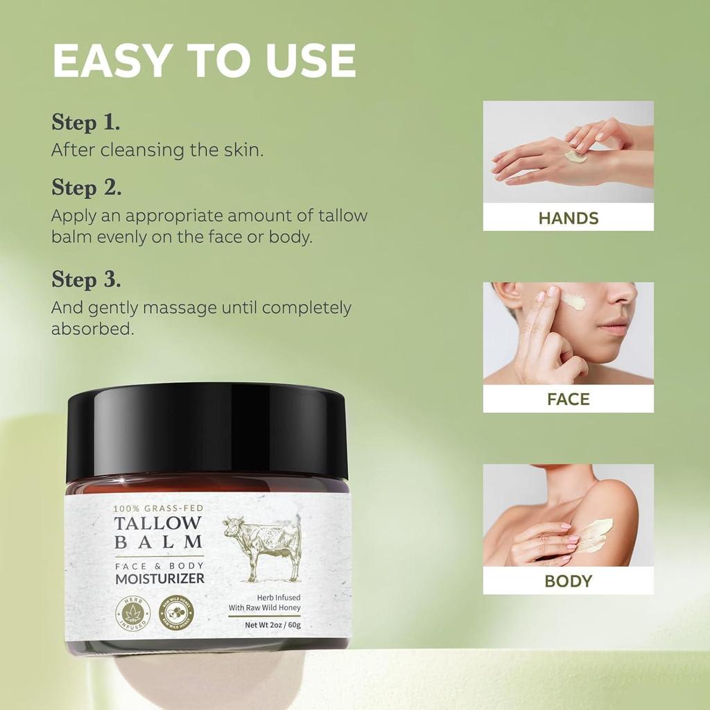 Hàng sẵn có Vận chuyển nhanh Hot Item Bò Tallow và Mật ong Balm Bò Tallow và Mật ong Balm Kem dưỡng 
