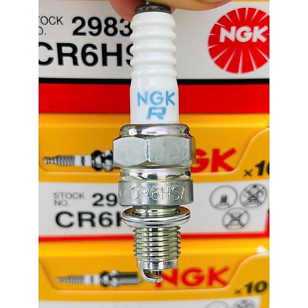 [CHÍNH HÃNG] Bugi NGK CR6HSA Chân Ngắn Chống Nhiễu IC - Honda Dream, WaveAlpha, YaSirius, SYM Attila