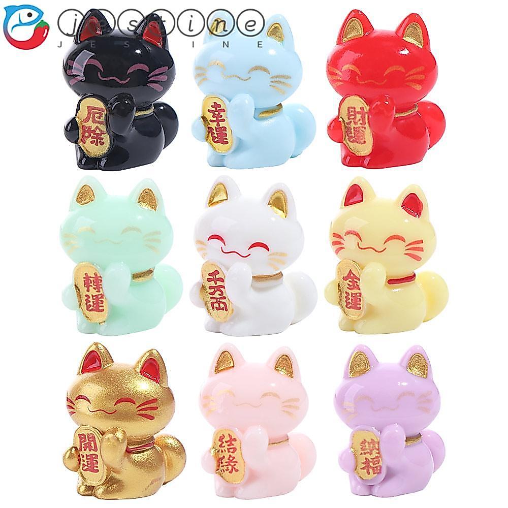 Tượng mèo may mắn JESTINE, Tượng mèo may mắn sáng tạo tinh tế, Trang trí nội thất Phim hoạt hình Mô 