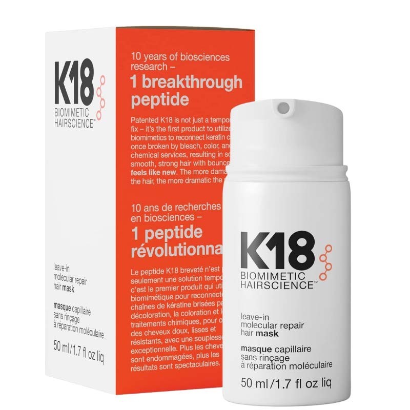 Dưỡng Tóc, Phục Hồi Tóc K18 Biomimetic Hairscience Leave-In Molecular Repair Hair Mask 50ml